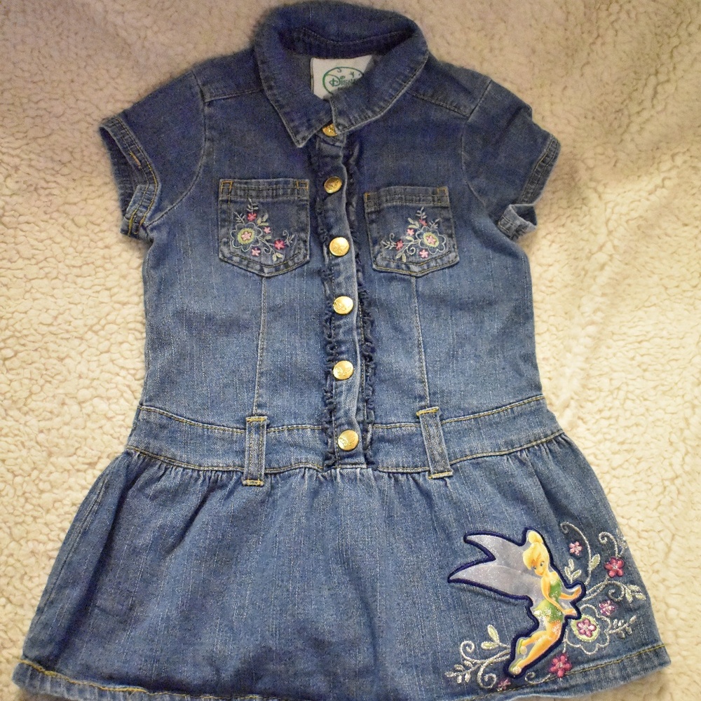 Disney Jeans Button Down Dress 2T